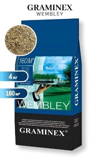 Смесь семян газонных трав "GRAMINEX" Wembley 4кг