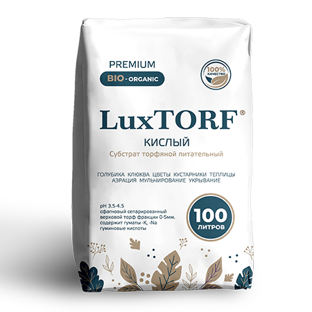 Субстрат торфяной питательный кислый LuxTORF
